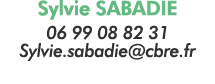 Sylvie SABADIE 06 99 08 82 31 Sylvie sabadie cbre fr